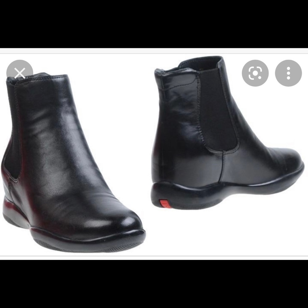 Prada Sport Black Ankle Booties